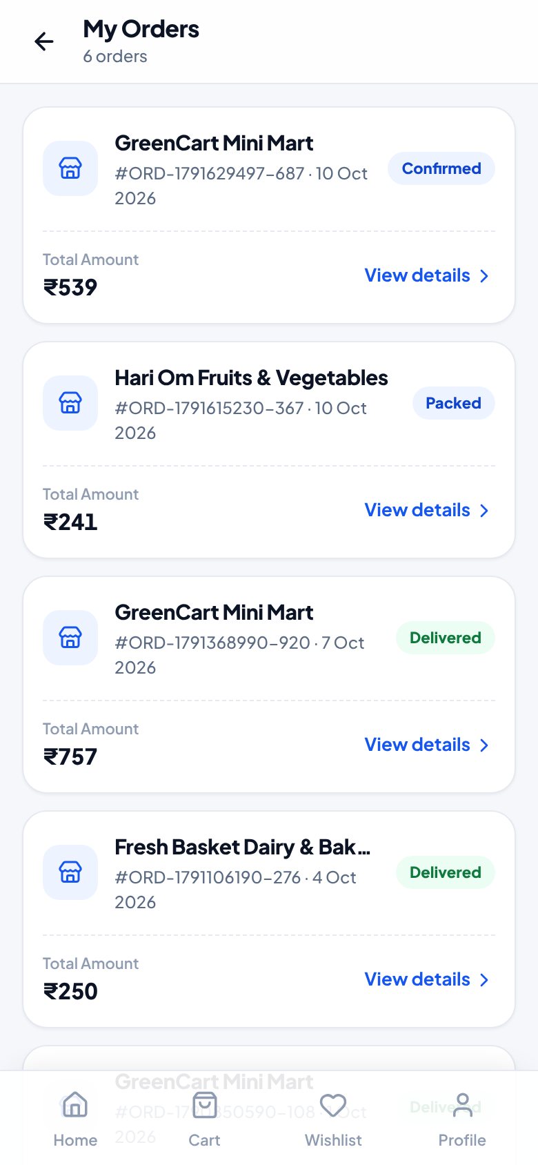 OrderEasy customer: Find it again in My Orders